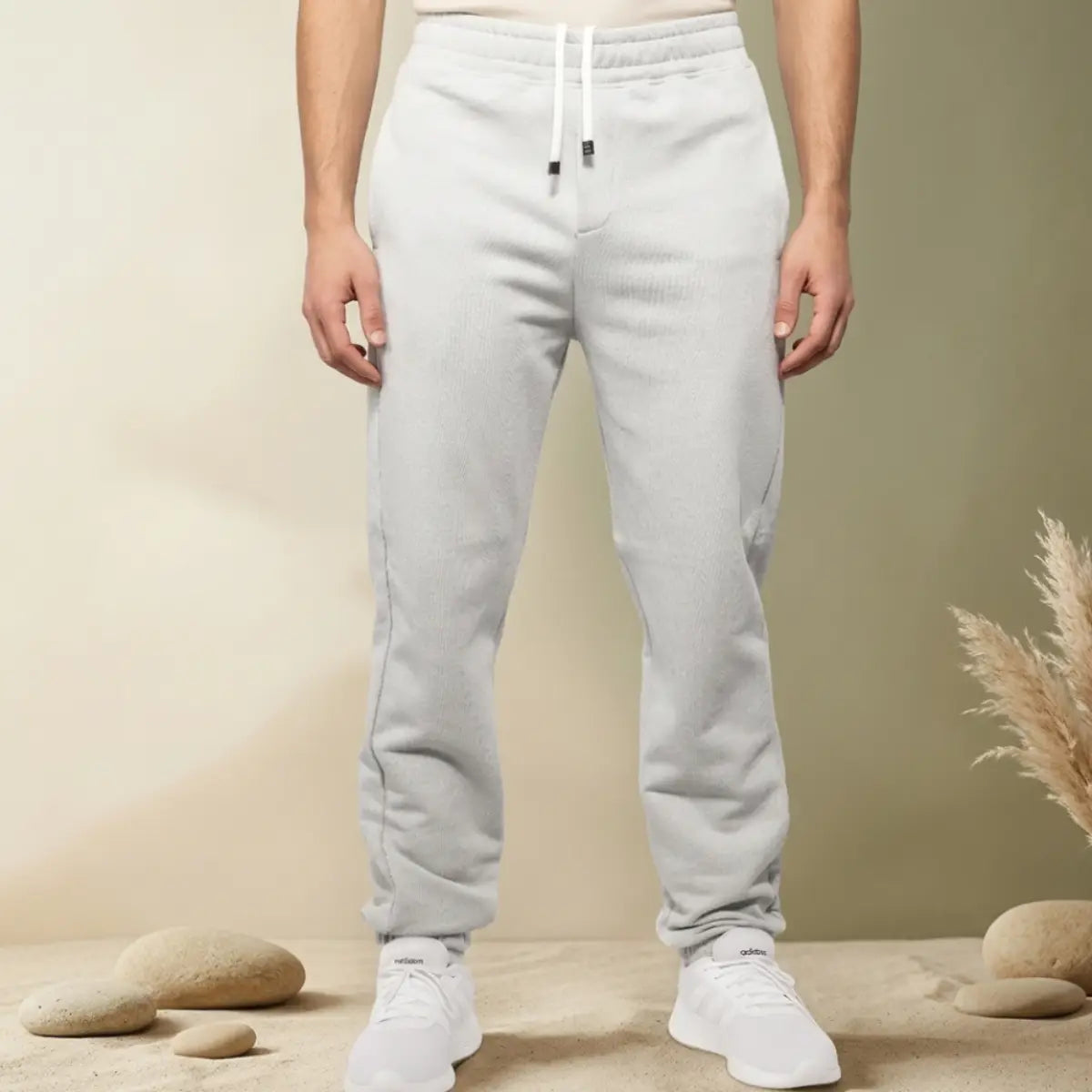 Basic Wear | Basic Sweatpants for Men – Milton (Cotton) – Grey