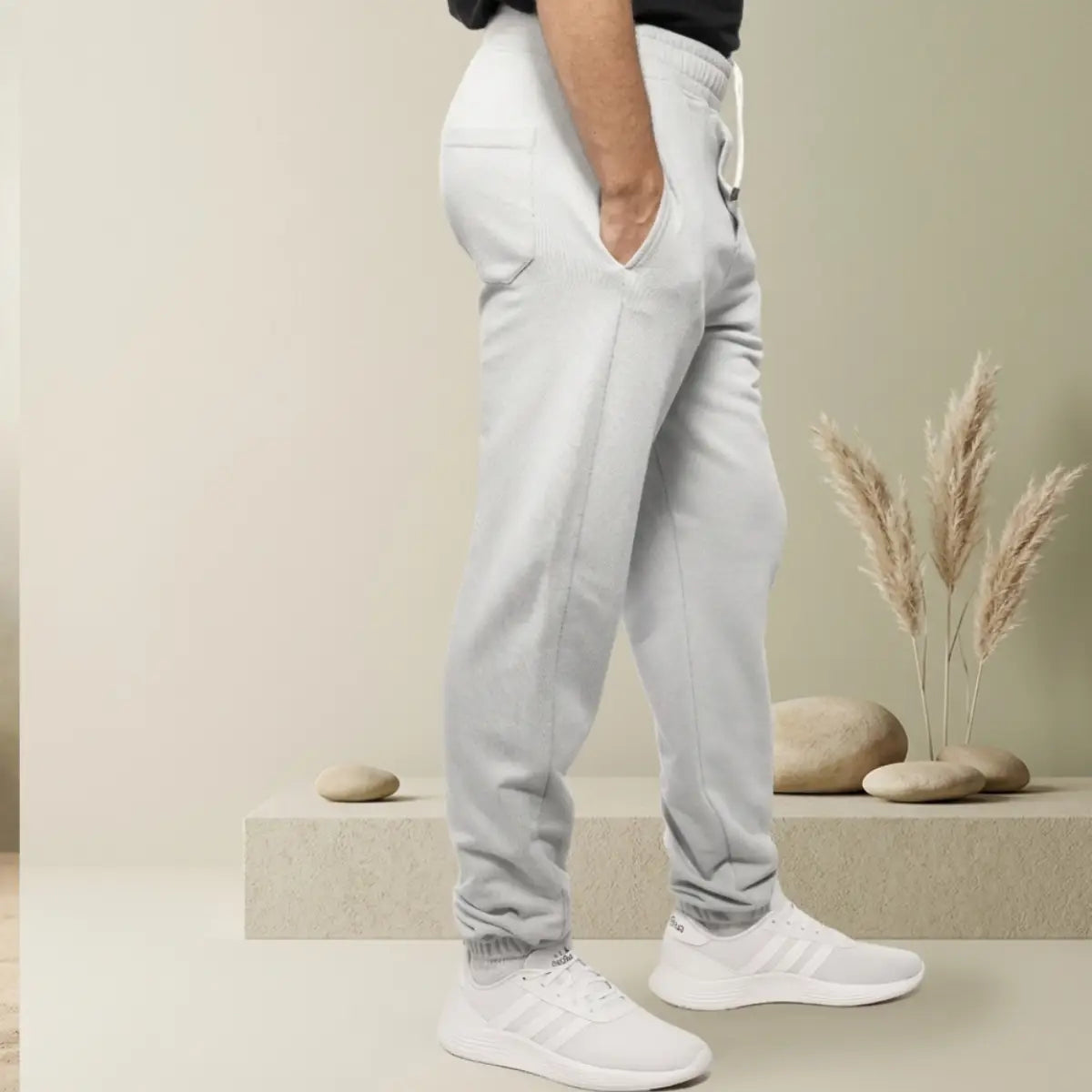 Basic Wear | Basic Sweatpants for Men – Milton (Cotton) – Grey