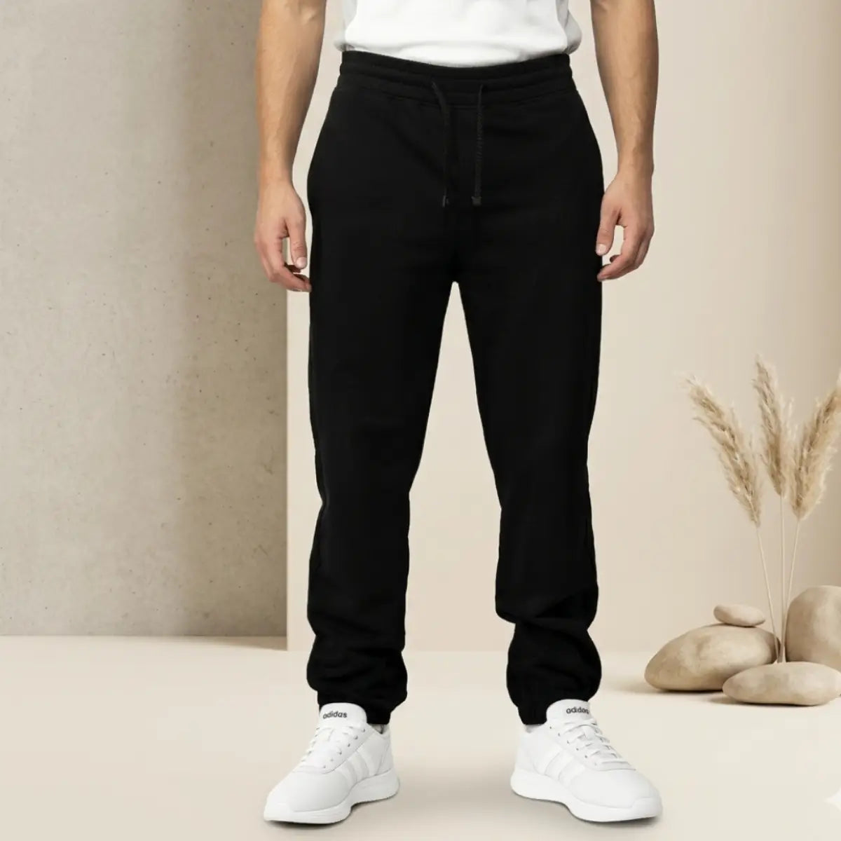 Basic Wear | Basic Sweatpants for Men – Milton (Cotton) – Black