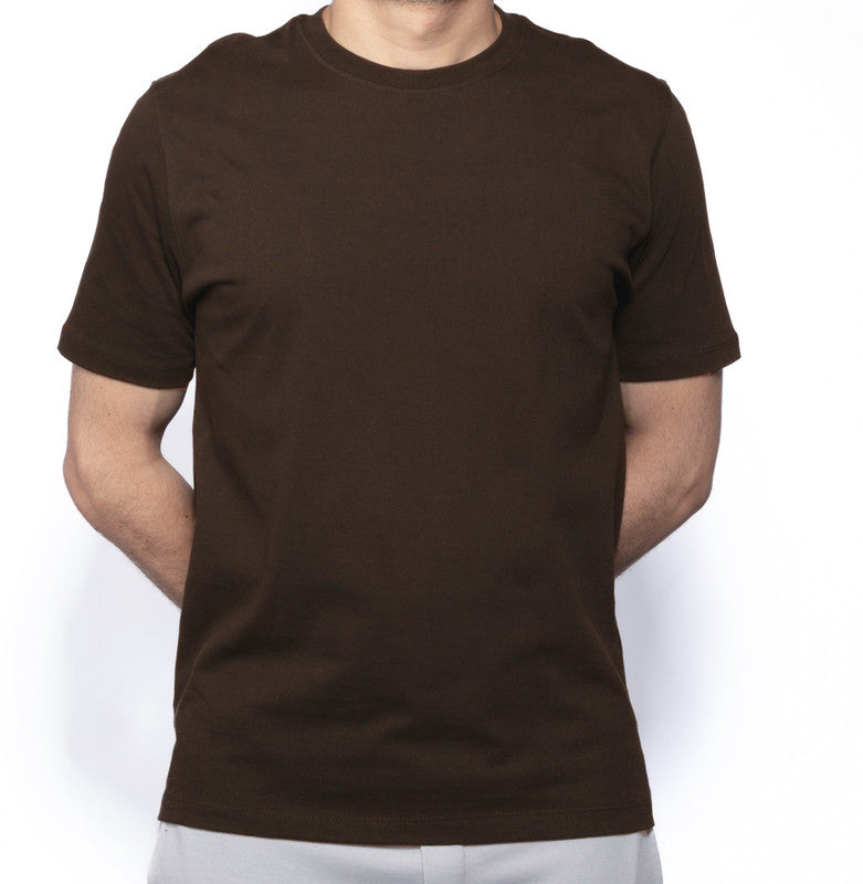 Basic Wear Premium Quality Brown Basic T-shirt For Men