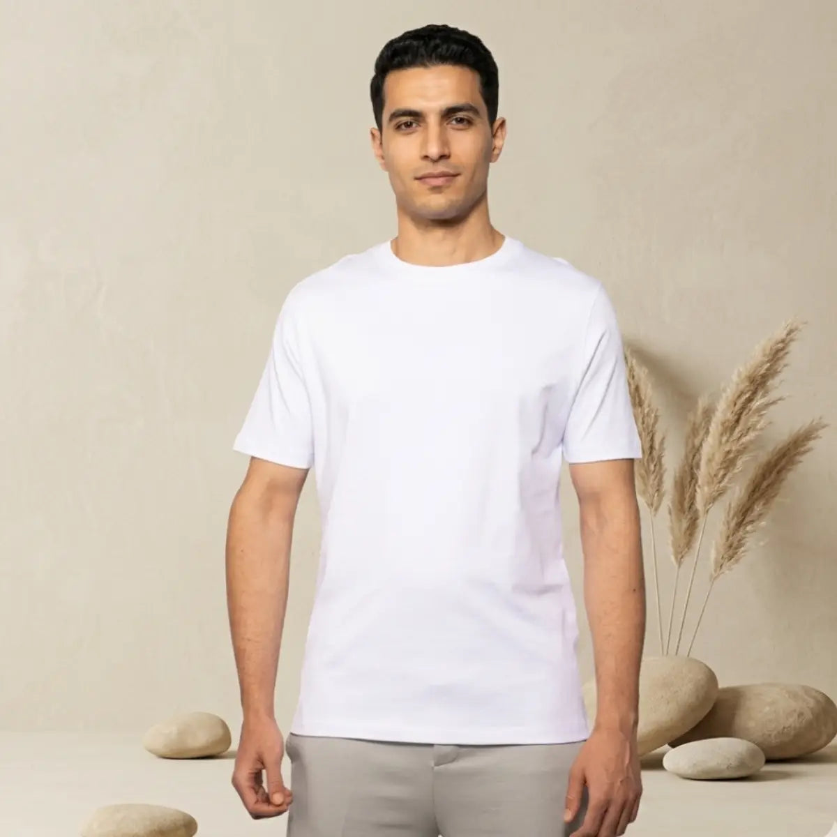 Basic Wear | Basic T-Shirt for Men – t shirt ( Cotton ) – White