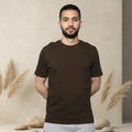 Basic Wear | Basic T Shirt for Men – t shirt ( Cotton ) – Brown