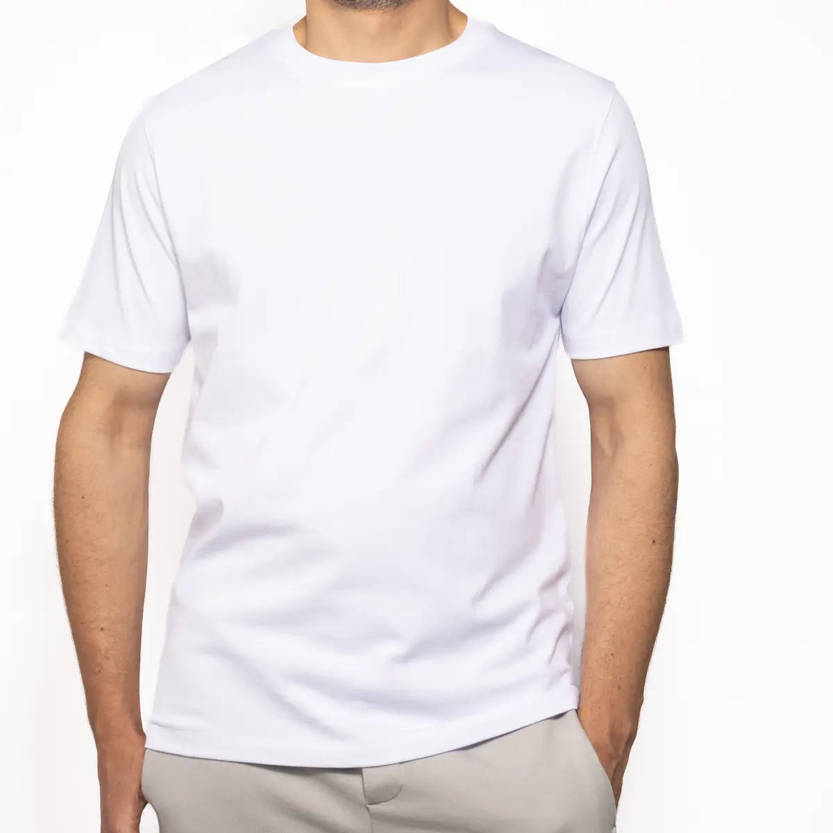 Basic Wear | Basic T-Shirt for Men – t shirt ( Cotton ) – White