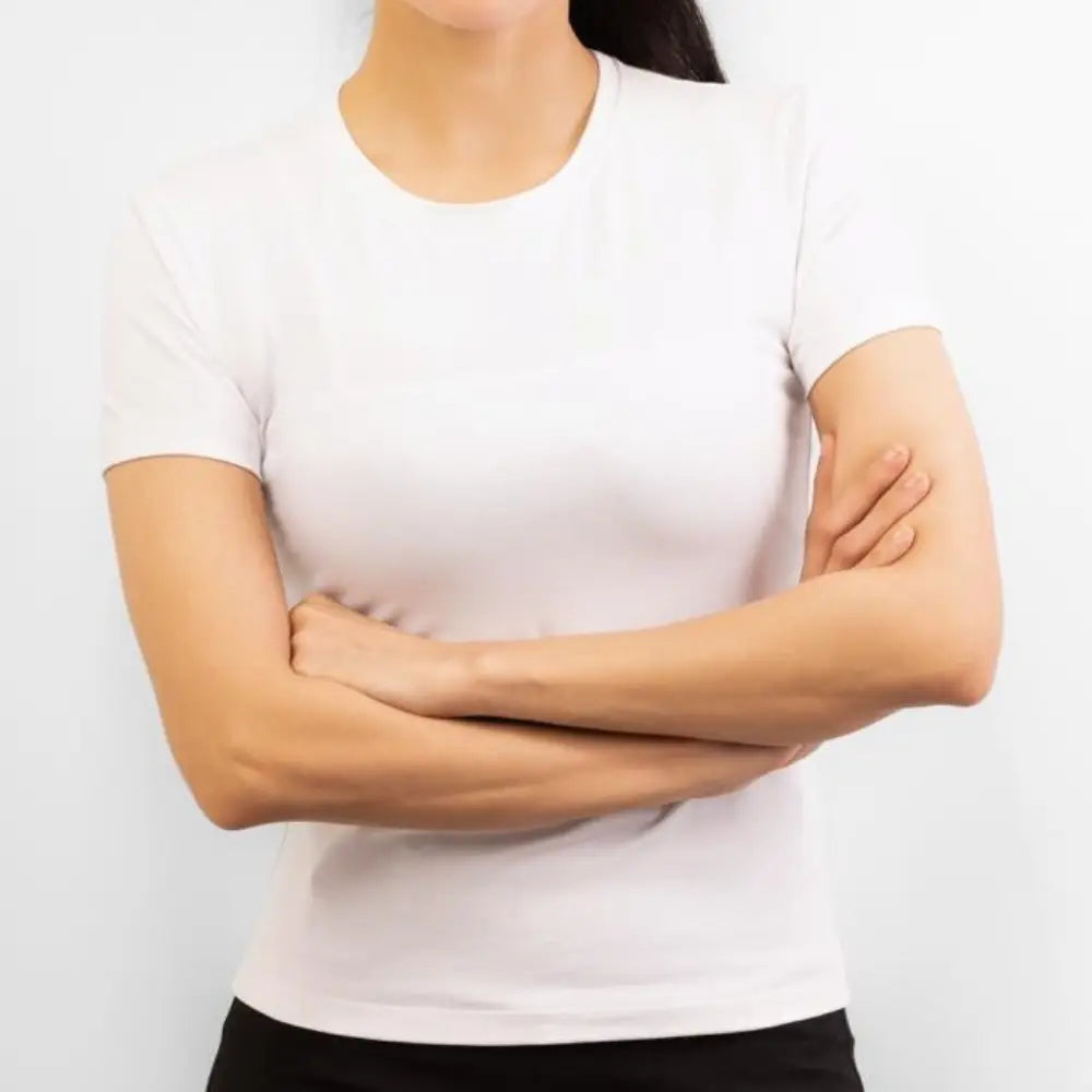 Basic Wear | Crew Neck Short Sleeve T-Shirt – Viscose (Cotton) – White