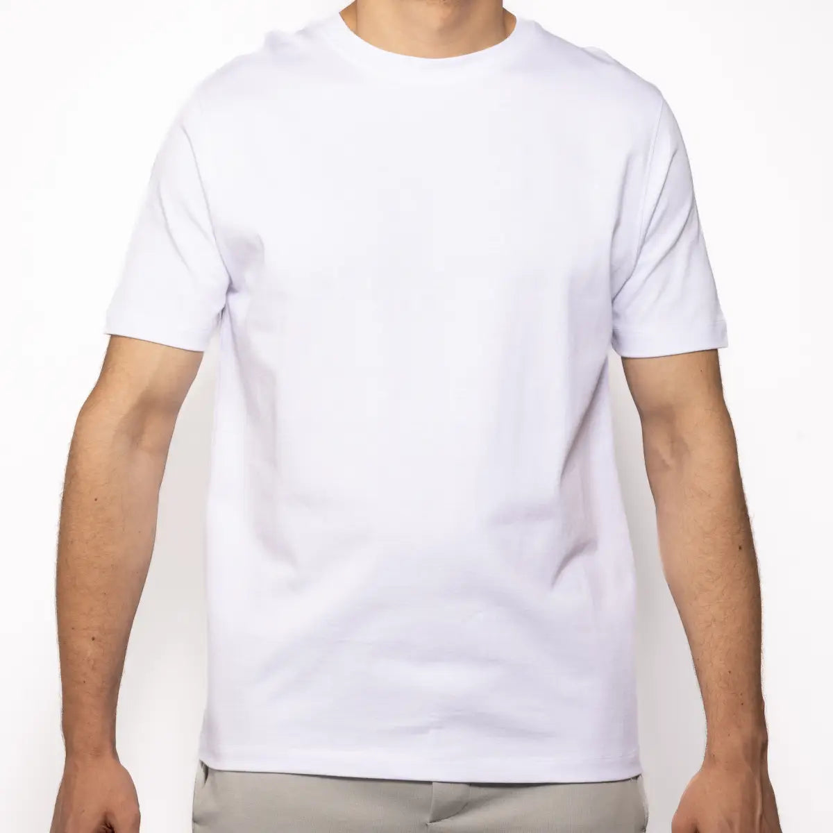 Basic Wear | Basic T-Shirt for Men – t shirt ( Cotton ) – White