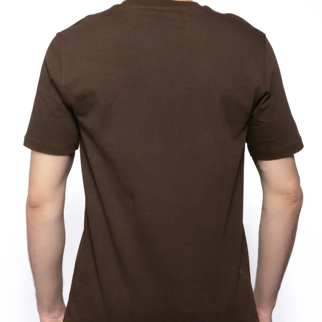 Basic Wear | Basic T Shirt for Men – t shirt ( Cotton ) – Brown